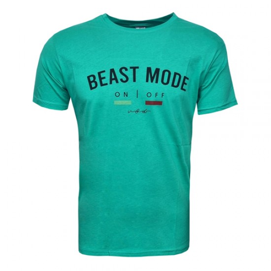 Мъжка тениска "BEAST MODE" - Зелена, 6957